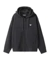 Emporio Armani Eagle Logo Embroidered And Decorated Hoodie In Black
