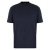 Emporio Armani Logo Eagle-embellished Crew-neck T-shirt In Blue