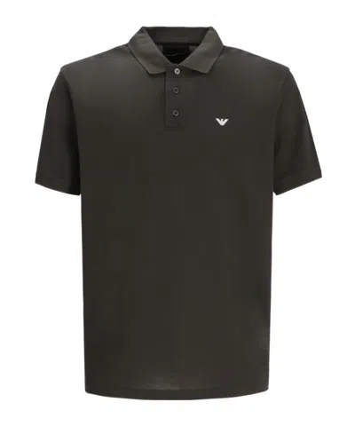 EMPORIO ARMANI EAGLE-LOGO POLO SHIRT