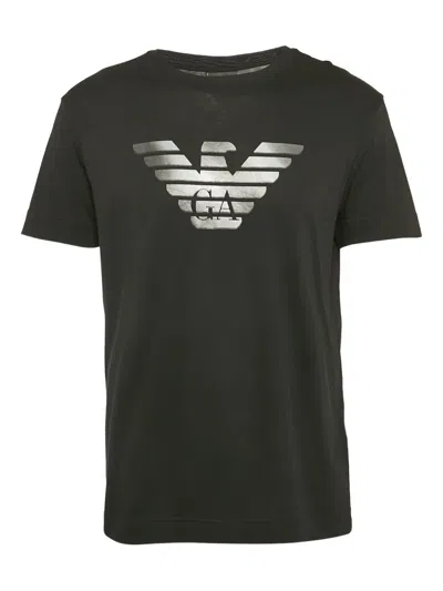 Pre-owned Emporio Armani Eagle Logo-print T-shirt