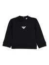 Emporio Armani Eagle-logo Sweatshirt In Black