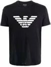 Emporio Armani Eagle-logo T-shirt In Blue