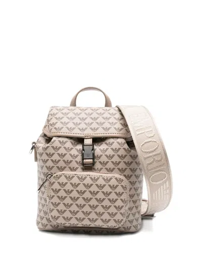 Emporio Armani Eagle-motif Drawstring Backpack