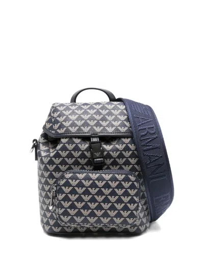Emporio Armani Eagle-motif Drawstring Backpack