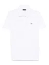 Emporio Armani Polo Shirt With Collar And Short Sleeves In White