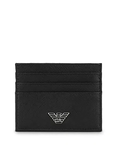 EMPORIO ARMANI EAGLE PLATED CREDIT CARD HOLDER