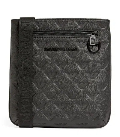 Emporio Armani Eagle Shoulder Bag In Black