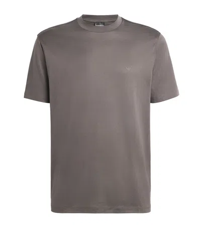 Emporio Armani Eagle T-shirt In Brown
