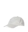 Emporio Armani Logo Embroidered Cotton Baseball Cap In White