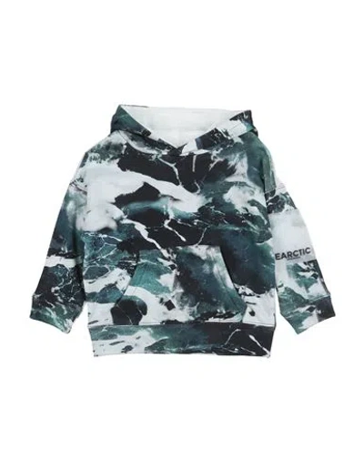 Emporio Armani Babies'  Earctic Toddler Boy Sweatshirt Deep Teal Size 6 Cotton In Green
