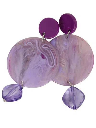 Emporio Armani Earrings In Purple