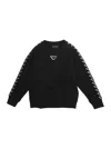 Emporio Armani Boys Black Kids Brand Print Cotton-jersey Sweatshirt 8-16 Years 12 In Black