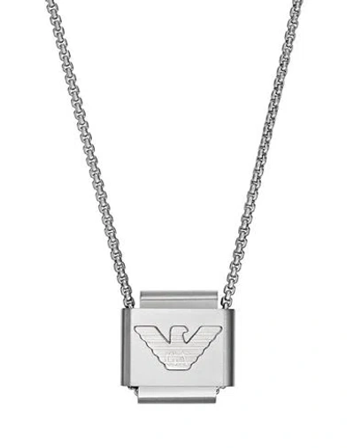 Emporio Armani Egs2915040 Man Necklace Silver Size - Stainless Steel