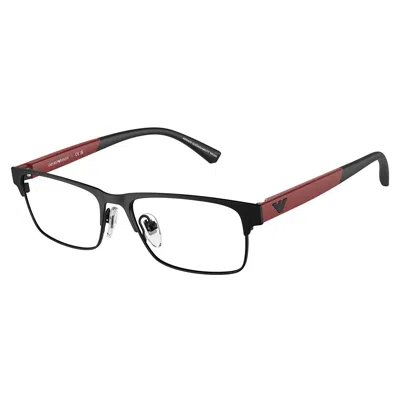 Emporio Armani Ek 1001 3001 47mm Childrens Rectangle Eyeglasses 47mm In Black