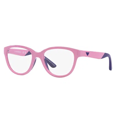 Emporio Armani Ek 3002 6016 45mm Childrens Cat-eye Eyeglasses 45mm In Multi