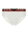 Emporio Armani White Stretch Cotton Brief In White