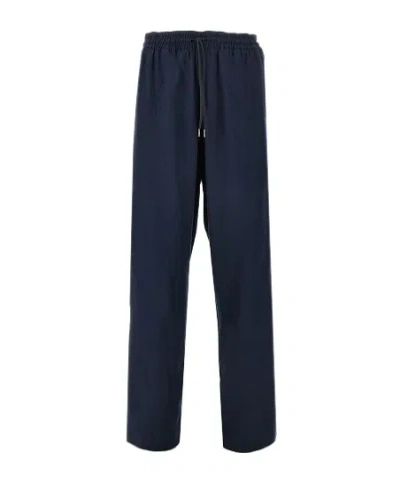 Emporio Armani Elastic Waist Casual Pants In Black