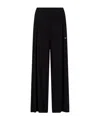 Emporio Armani Elastic Waist Pajama Pants In Black