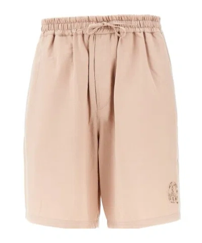 EMPORIO ARMANI EMPORIO ARMANI PEACE SIGN-MOTIF DRAWSTRING SHORTS