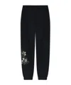 Emporio Armani Elastic Waist Sweatpants In Black