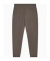 Emporio Armani Elastic Waist Sweatpants In Brown