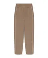 Emporio Armani Elastic Waist Sweatpants In Brown