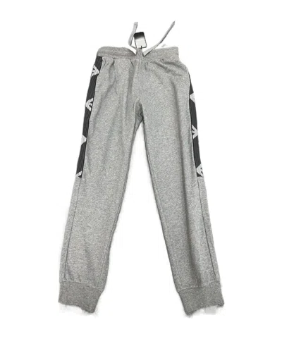 Emporio Armani Elastic Waist Sweatpants In Gray