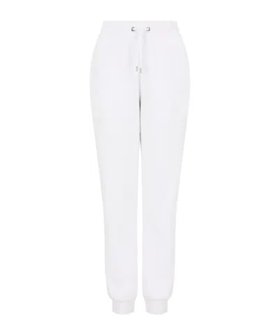 Emporio Armani Elastic Waist Sweatpants In White