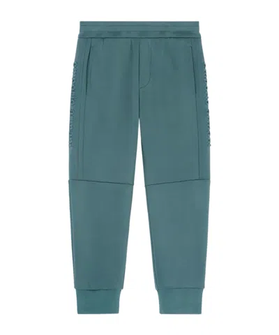 Emporio Armani Kids' Elastic Waist Track Pants In Blue