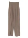 Emporio Armani Elastic-waistband Trousers In Gray