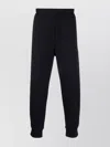 Emporio Armani Logo-embroidered Stretch-cotton Track Pants