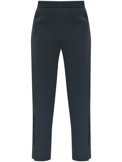 EMPORIO ARMANI ELASTICATED TAPERED TROUSERS