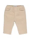 Emporio Armani Elasticated-waist Corduroy Trousers In Neutrals