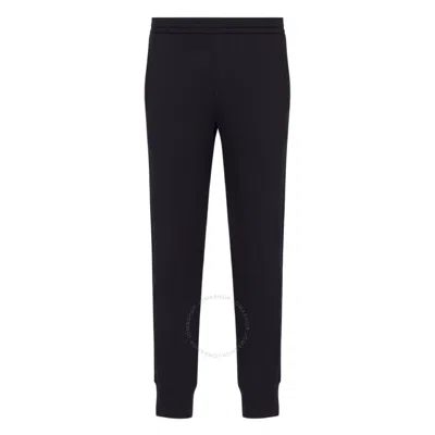Emporio Armani Elasticated-waist Drawstring Joggers In Blue