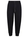 Emporio Armani Elasticated Waist Drawstring Track Pants In Blu Navy