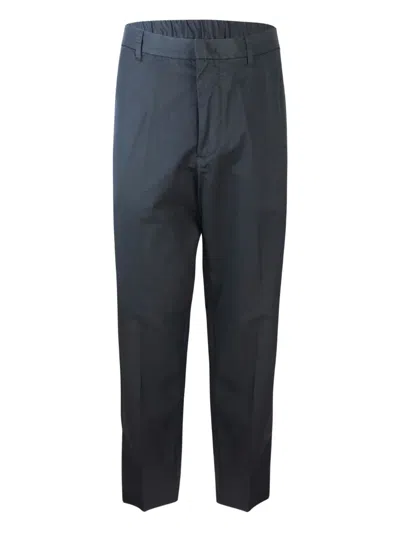 Emporio Armani Elasticated-waist Trousers In Blue