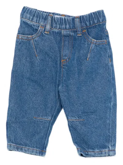 Emporio Armani Babies' Elasticated Waist Trousers In Blue