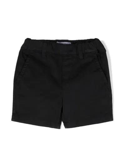 Emporio Armani Babies' Elasticated-waistband Chino Shorts In Blue