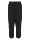 Emporio Armani Cotton Blend Jogging Trousers In Black