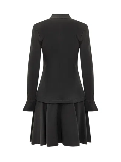 Emporio Armani Elegant Evening Gown With Draped Silhouette In Nero