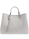 Emporio Armani Women's Elegant Leather Bag For Sophistication In Gray