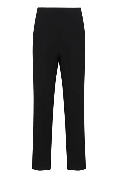 Emporio Armani Elegant Pants In Crepe In Black