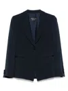 Emporio Armani Tailored Blazer With Buttoned Cuffs And Vents
