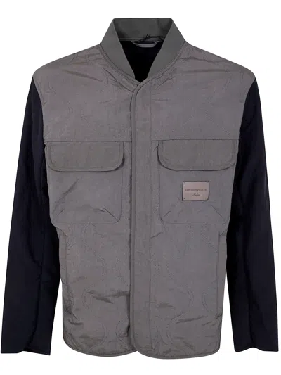 EMPORIO ARMANI BLOUSON JACKET,EM001163.AF13779 M7036 FOREST