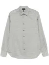 Emporio Armani Geometric-print Shirt In Multi
