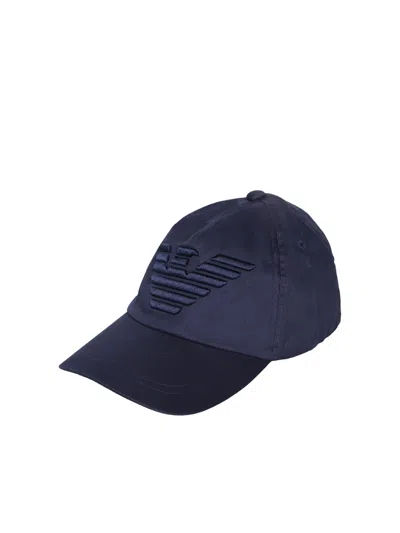 Emporio Armani Emblem Blue Baseball Hat