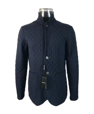 Emporio Armani Emblem Cotton Suit In Black