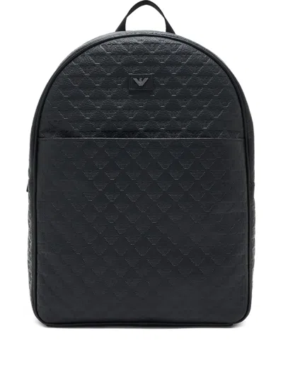 Emporio Armani Embossed Eagle-logo Backpack