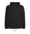 Emporio Armani Embossed Logo Hoodie In Black