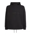 Emporio Armani Embossed Logo Hoodie In Black